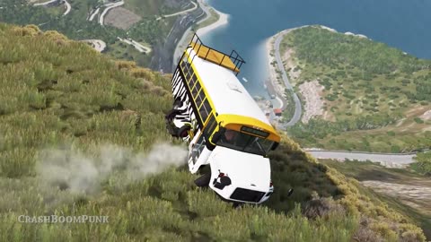 Realistic Car Cliff Drops