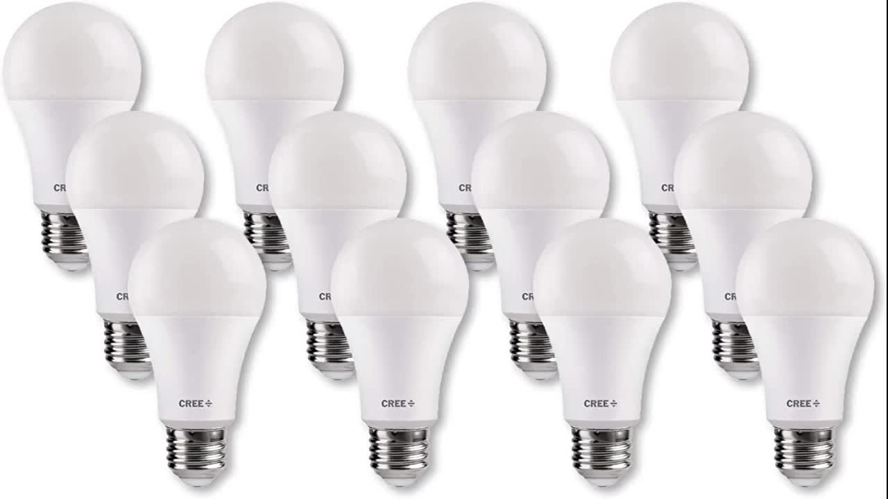 Review: Cree Lighting A19 100W Equivalent LED Bulb, 1600 lumens, Dimmable, Soft White 2700K, 25...