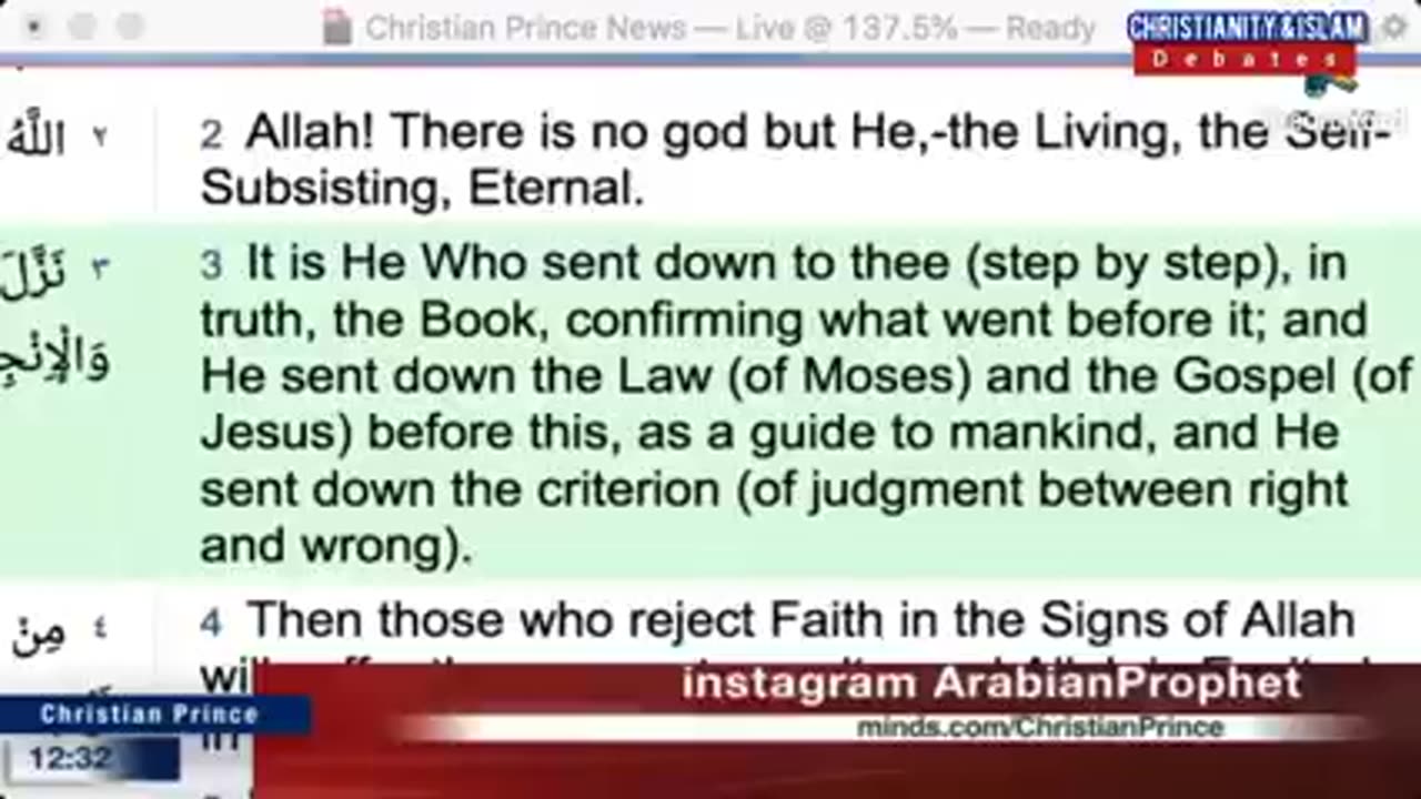 Give me a Proof that Islam is not from God Christian Prince Debates