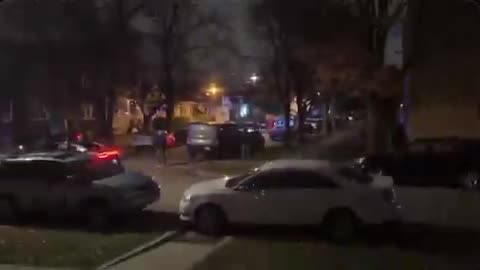 Officials attempt to execute a Homeland Security search warrant in Portage Park, Chicago.