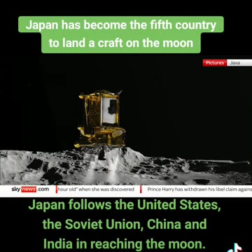Japan Becomes 5th Country To Land Aircraft On The Moon