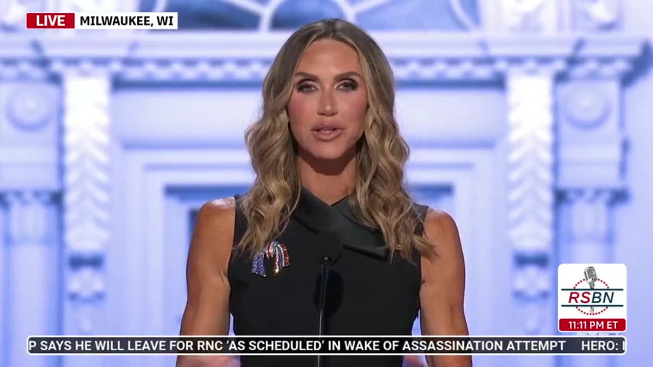 WATCH: Laura Trump at 2024 RNC in Milwaukee, WI - 7/17/2024