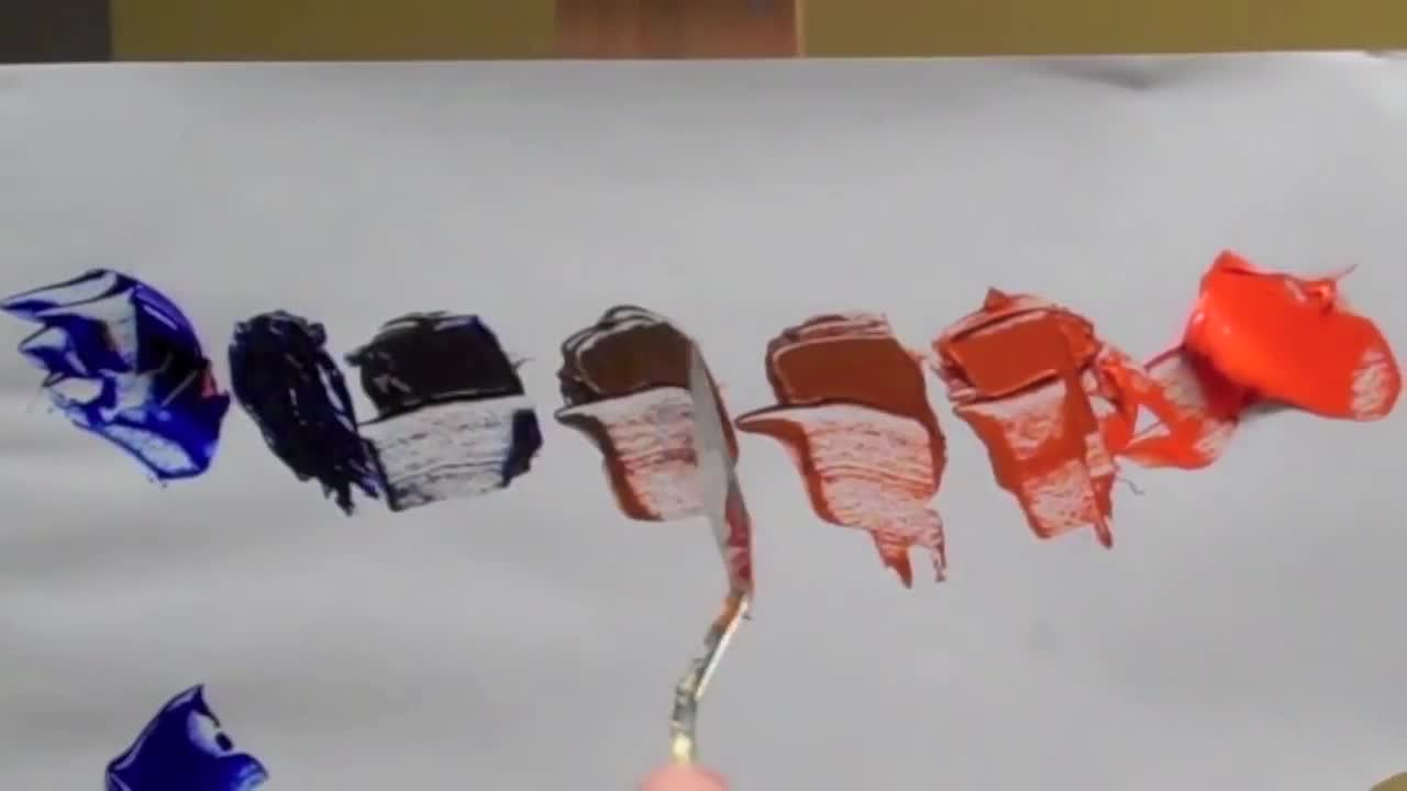 Color wheel complementary colors Blue and orange complementary color mixing