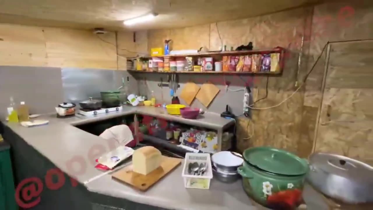 Russian underground dugout in the Kupyansk direction