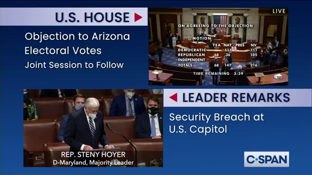 Joint Session of Congress for Counting of Electoral College Ballots-