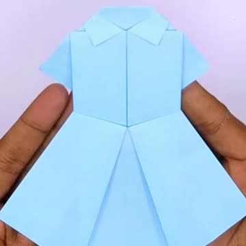 How to make paper dress #crafts #papercrafts #paperdress #handmade