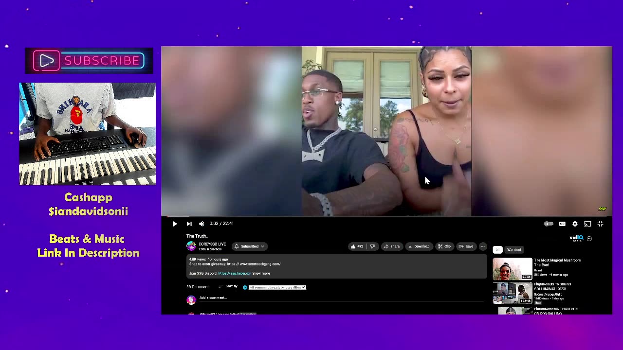 reacting to COREYSSG LIVE the truth...