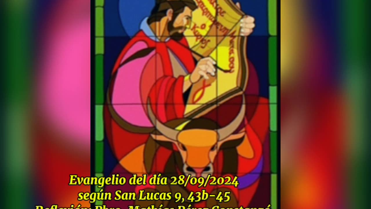 Evangelio del día 28/09/2024 según San Lucas 9, 43b-45 - Pbro. Mathías Pérez Constanzó