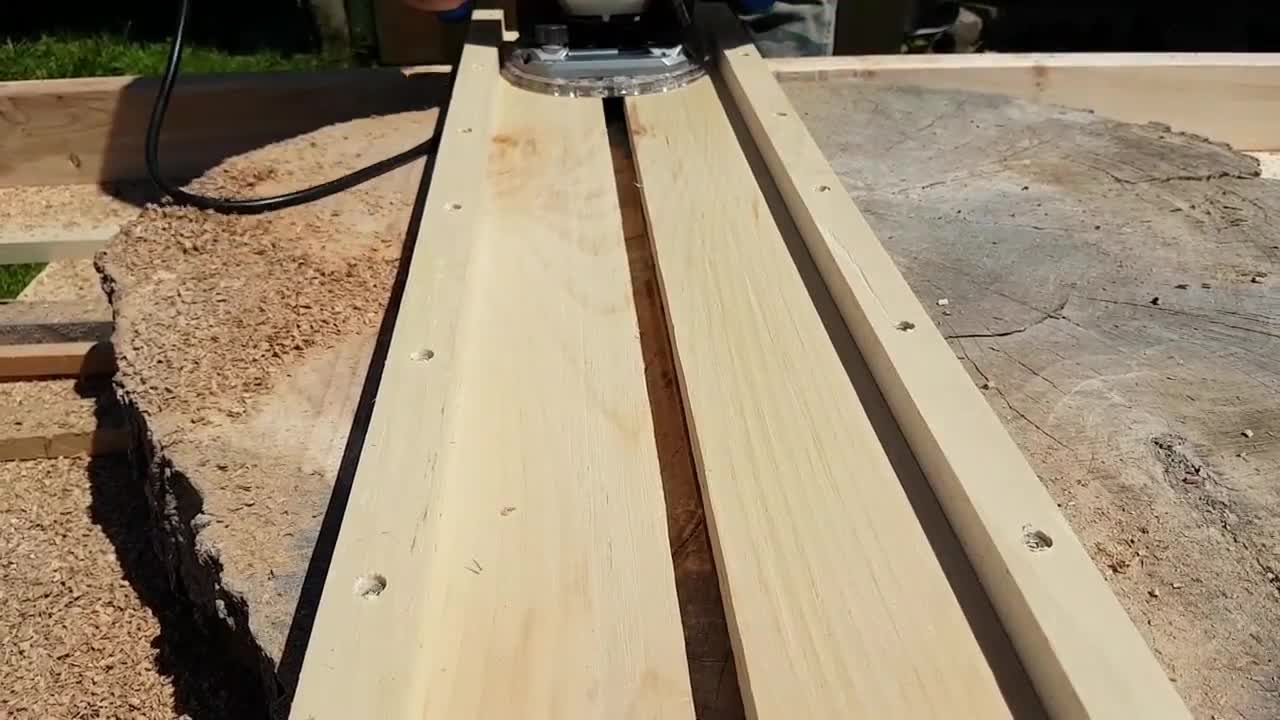 Our first Homemade Router sled