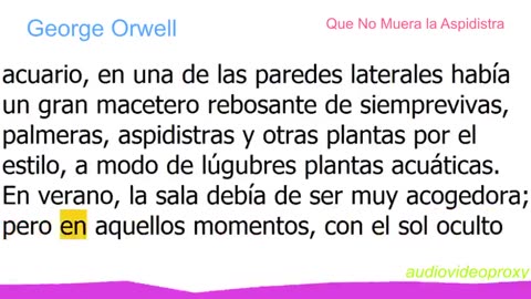 George Orwell - Que No Muera la Aspidistra 2/3