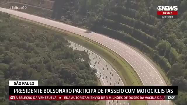 Motociata 12 junho 2021 em São Paulo