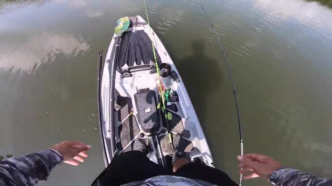 Catching Some Nice Bass On The Kayak