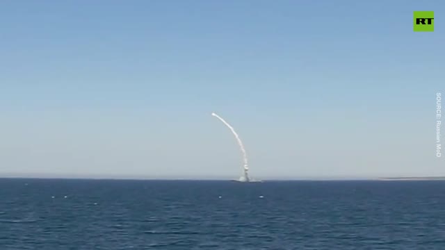 Russian Black Sea Fleet frigate fires Kalibr missile at Ukrainian military infrastructure