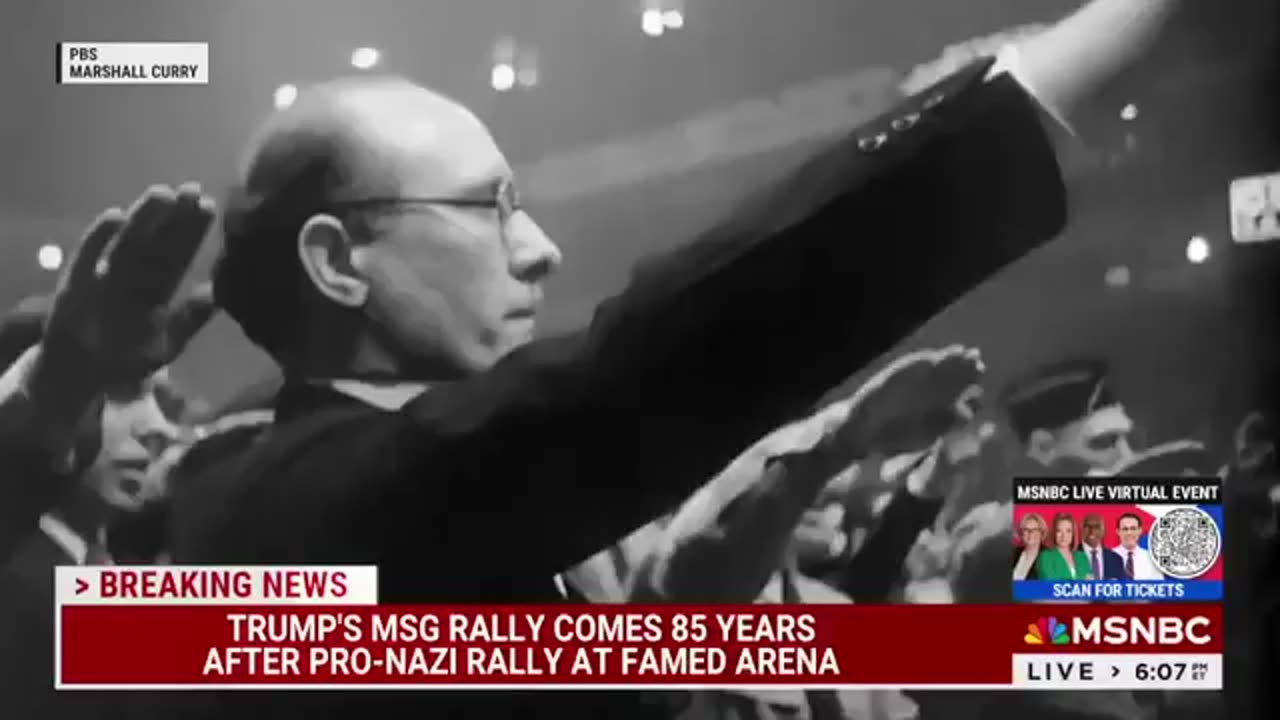 "Illegal Slander - MSNBC Uses 1939 Nazi Footage to Smear Trump Rally at MSG