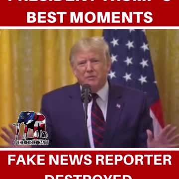 President Trump DESTROYS Fake Reporter!