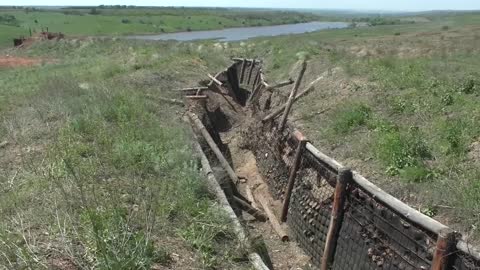 💢 Footage of the captured fortified Ukrainian positions