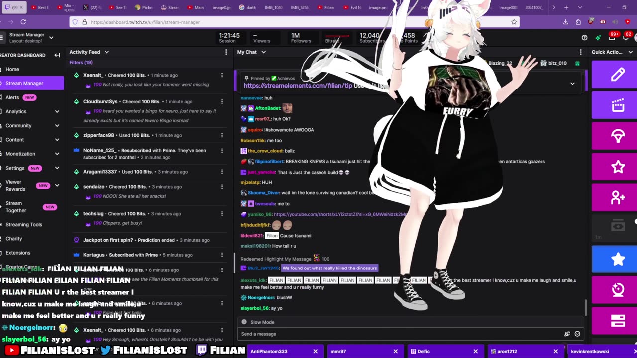 Filian's You Laugh, You Lose - Removing Clothing (10/19/2024)