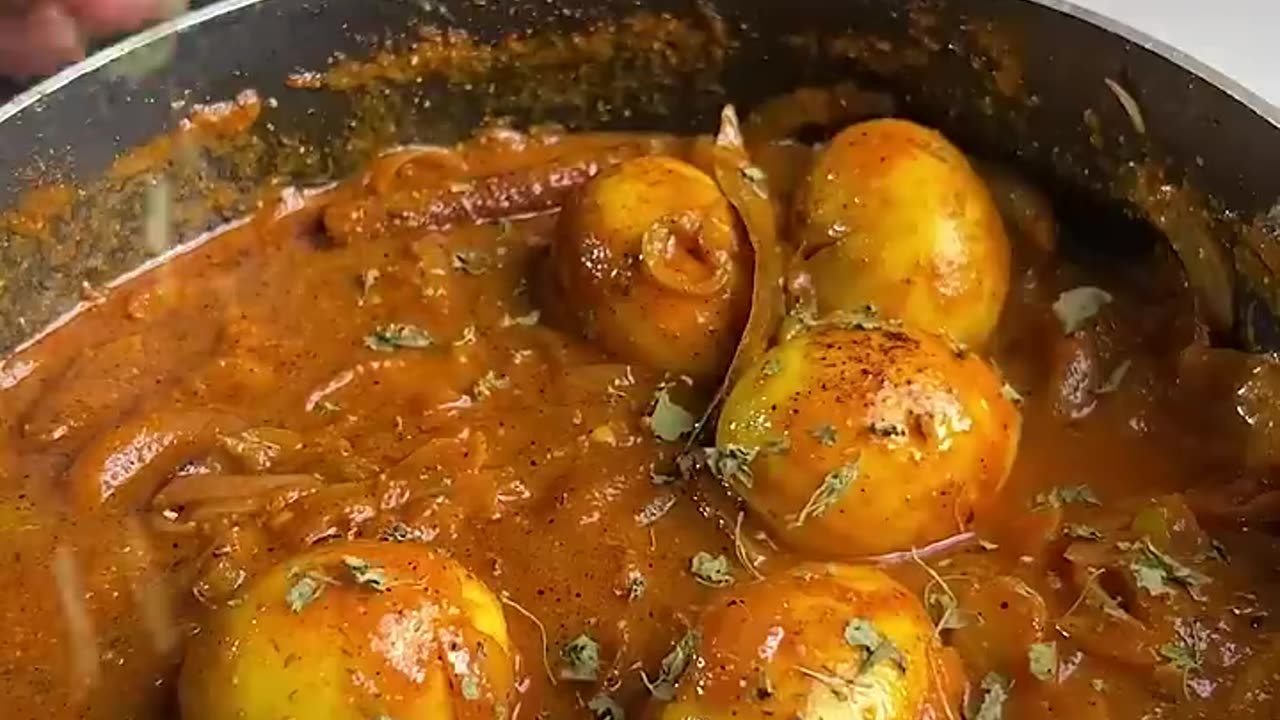 Indian-Style Egg Curry from a Dhaba #shorts