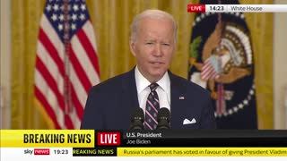 Biden Threatens Russia With MORE Sanctions If They Invade Ukraine More Than They Already Have