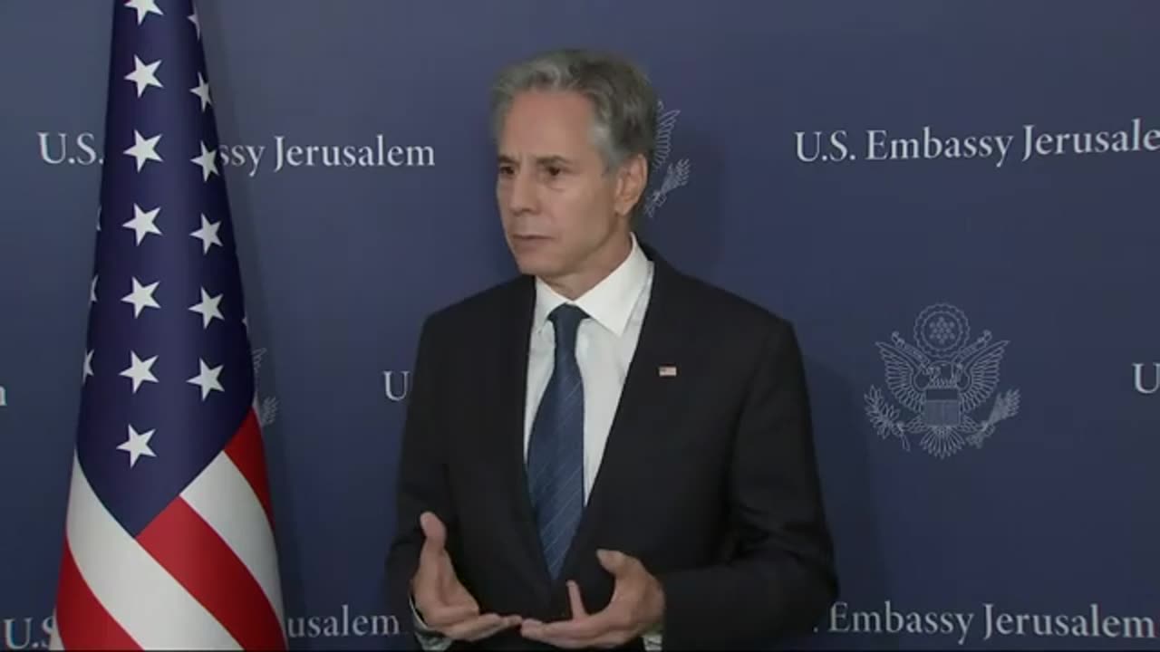 Blinken holds press conference during his visit to Israel