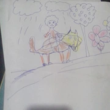 pintando cavalo e flores nas telas pt20