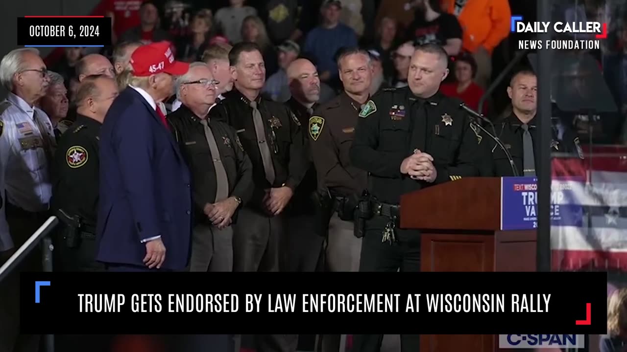 Trump Gets Endorsed by Law Enforcement at Wisconsin Rally