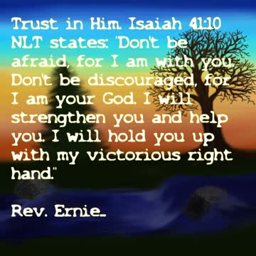 Daily Message from Rev. Ernie, August 28 2022