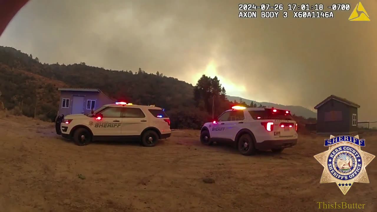 Body cam footage shows what stranded deputies went through as Borel Fire flames closed in on them