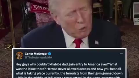 Conor McGregor Slams Trump Over Khabib Favorite Fighter Comment 😡🇺🇸