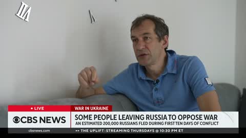 Some Russians leave home to oppose war