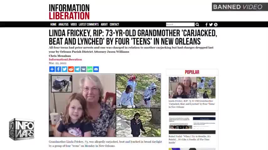 AJ - Mar 23, 2022 - Four teenagers kill random woman