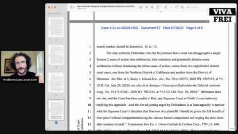 BREAKING: Rumble will get to DISCOVERY Against Google - Motion to Dismiss is DISMISSED!