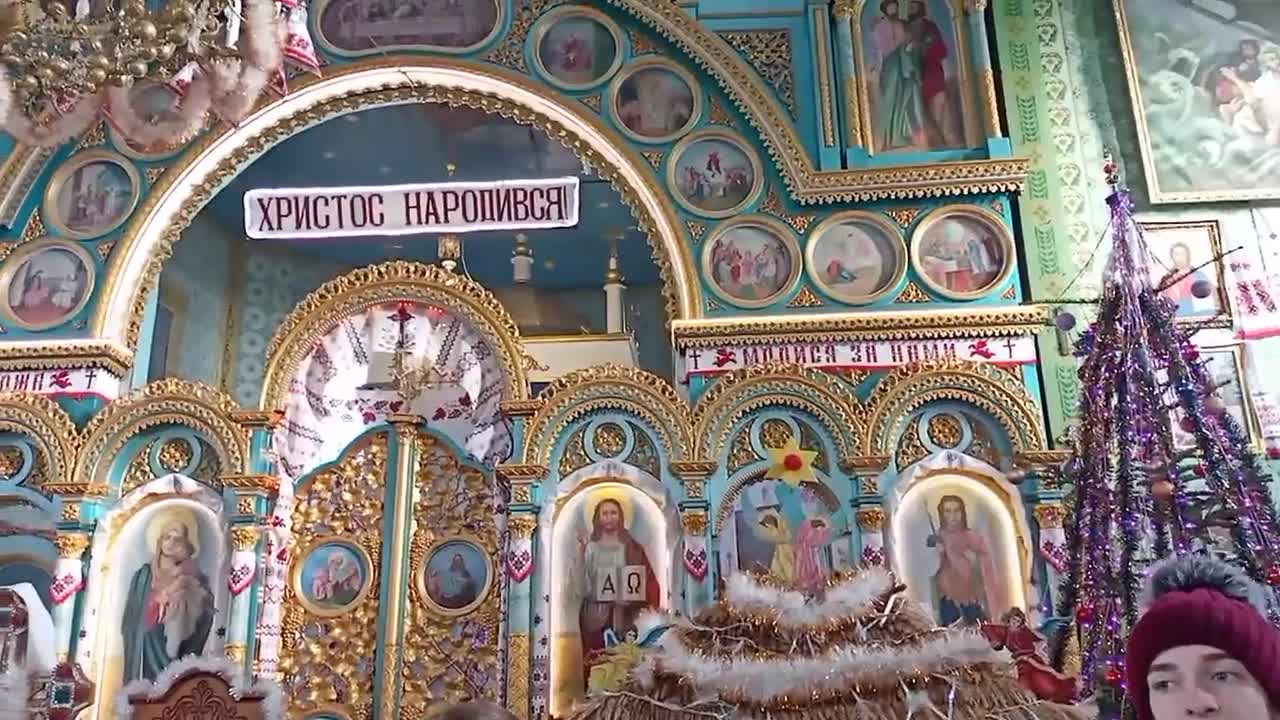 Коляда"Радуйся небо".Виконують Марійка,Аня та Діма Черевко.