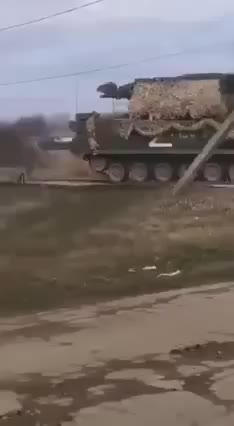 Russian forces reportedly moving in the town of Henichesk ...
