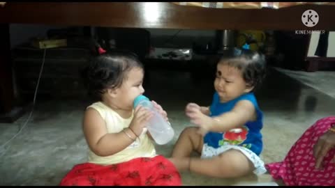 Baby fun moment