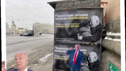 TRUE STORY ~Russian dementia care facilities are using 😂Biden on their poster!