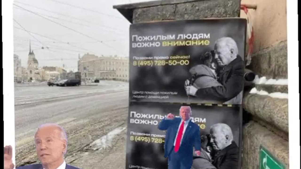 TRUE STORY ~Russian dementia care facilities are using đŸ˜‚Biden on their poster!