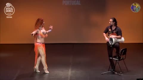 Oxana Bazaeva and Artem Uzunov belly dance drums _ Darbuka