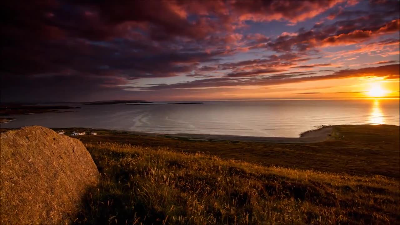 Time Lapse Video Of Sunset By The Sea