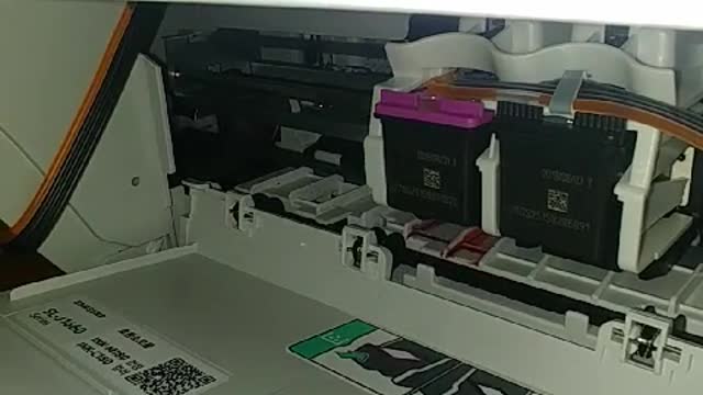 Inside view of printer cartridge