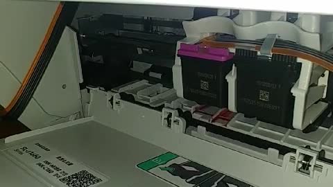 Inside view of printer cartridge