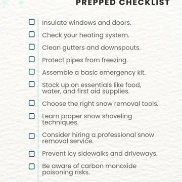 WINTER is Coming! Are You Prepared?