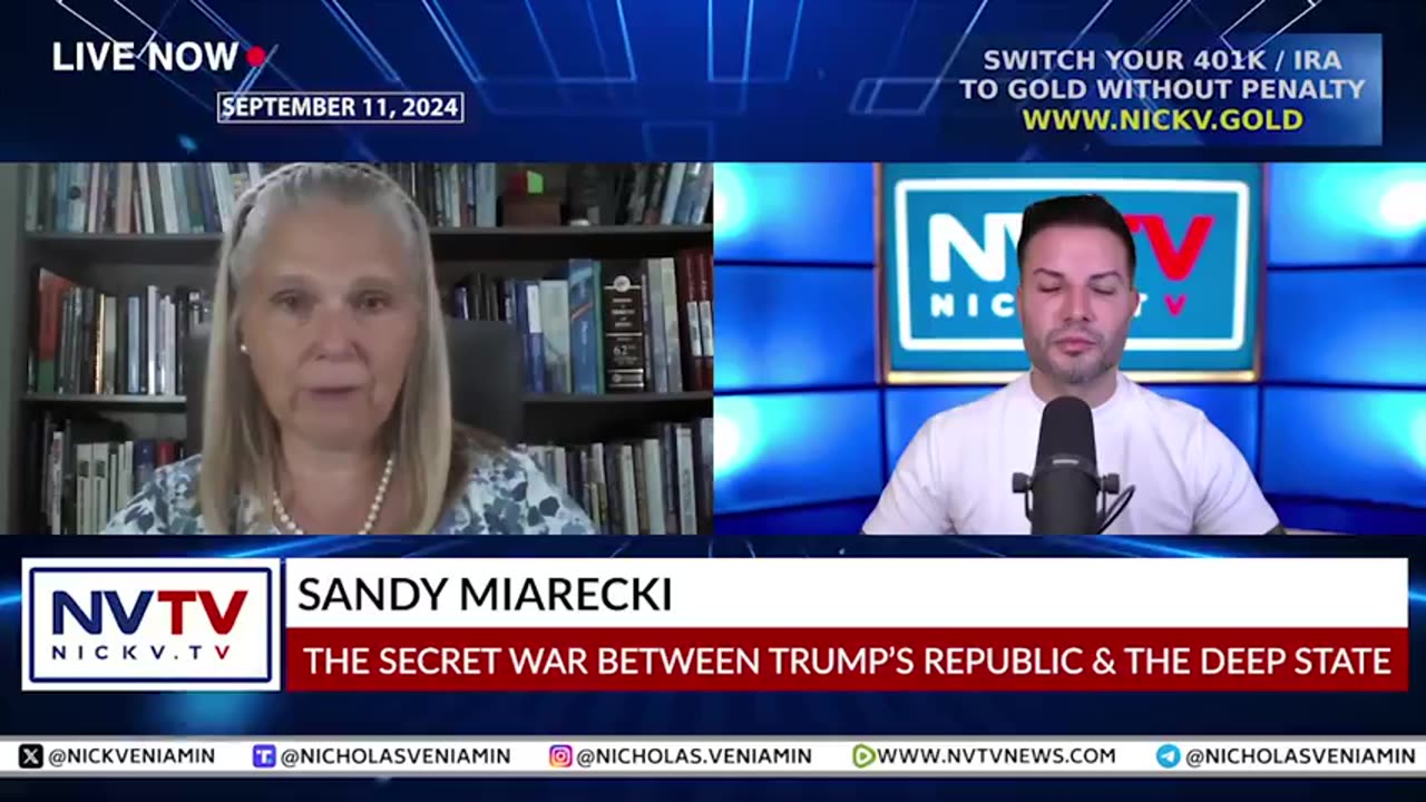 Nicholas Veniamin - Sandy Miarecki Discusses Secret War Between Trumps Republic & Deep State