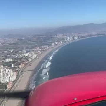 Flight over the la serena coast