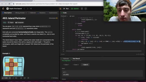 Stupid Software Engineer Can't Solve Anything | 463. Island Perimeter