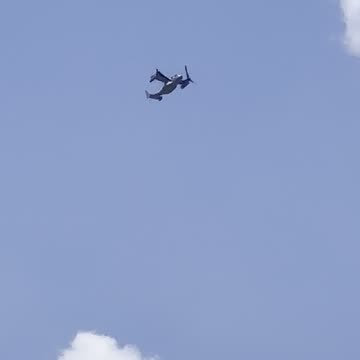 Military (Marines) Osprey overhead today - Middle Tennessee
