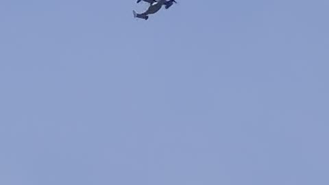 Military (Marines) Osprey overhead today - Middle Tennessee