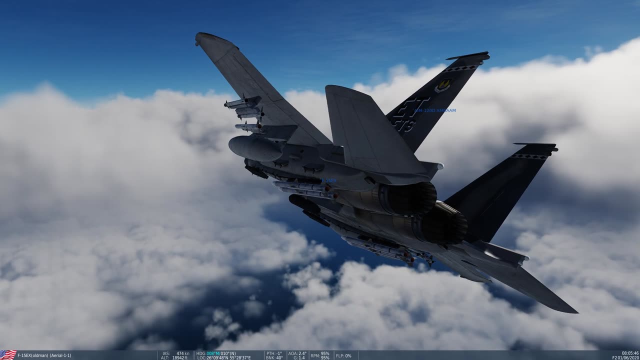 F-15EX ver187 by Spino for DCS , 2v3 engagement