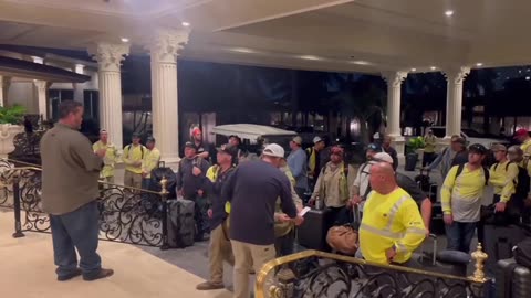 Trump Is Putting Up Hundreds Of Linemen FREE At His Trump Doral Hotel Before Hurricane Response