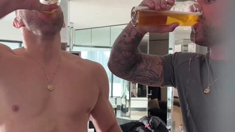 Dricus Du Plessis Destroying a Pint of Beer in 3 Seconds